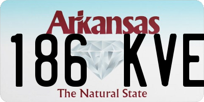 AR license plate 186KVE