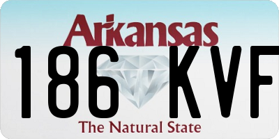 AR license plate 186KVF