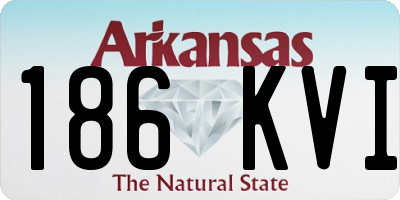 AR license plate 186KVI