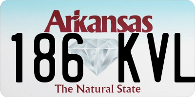 AR license plate 186KVL