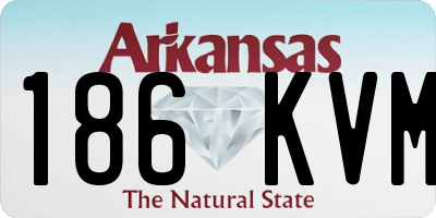 AR license plate 186KVM