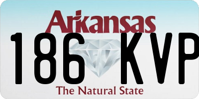 AR license plate 186KVP