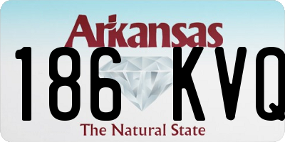 AR license plate 186KVQ
