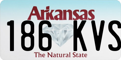 AR license plate 186KVS