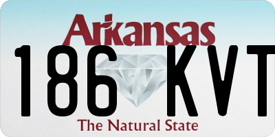 AR license plate 186KVT