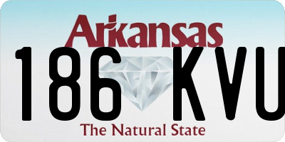 AR license plate 186KVU