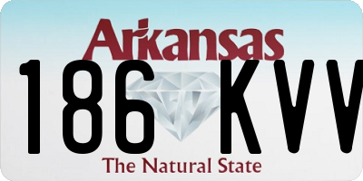 AR license plate 186KVV
