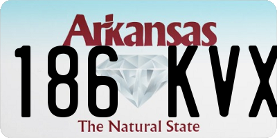 AR license plate 186KVX