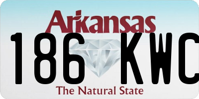 AR license plate 186KWC