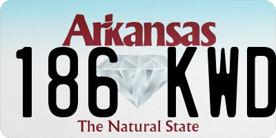 AR license plate 186KWD