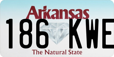 AR license plate 186KWE