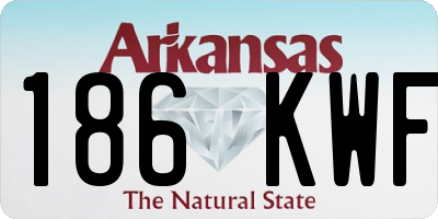 AR license plate 186KWF