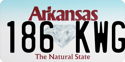 AR license plate 186KWG