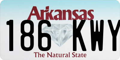 AR license plate 186KWY