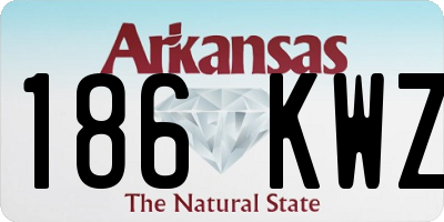 AR license plate 186KWZ