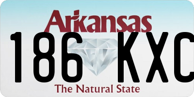 AR license plate 186KXC