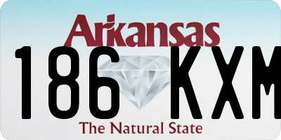 AR license plate 186KXM