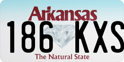 AR license plate 186KXS