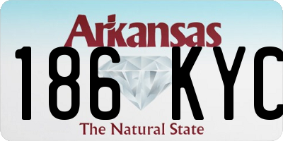 AR license plate 186KYC