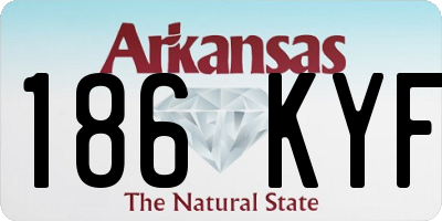 AR license plate 186KYF