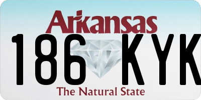 AR license plate 186KYK