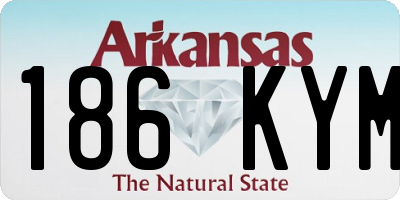 AR license plate 186KYM