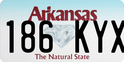AR license plate 186KYX