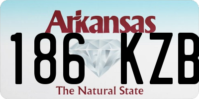AR license plate 186KZB