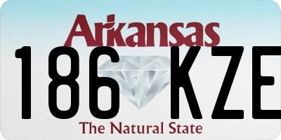 AR license plate 186KZE
