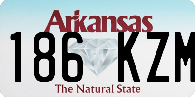 AR license plate 186KZM