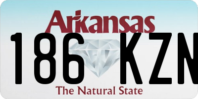 AR license plate 186KZN