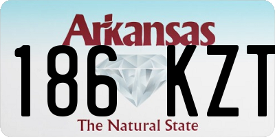 AR license plate 186KZT