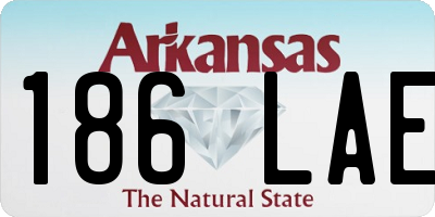 AR license plate 186LAE