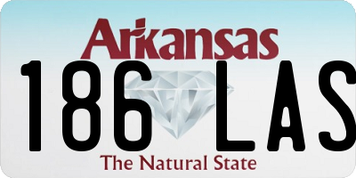 AR license plate 186LAS
