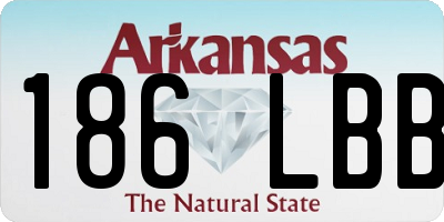 AR license plate 186LBB