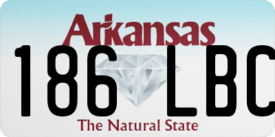 AR license plate 186LBC