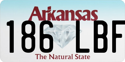 AR license plate 186LBF