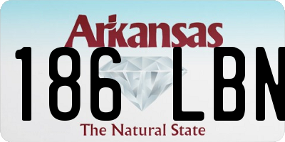 AR license plate 186LBN