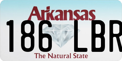 AR license plate 186LBR