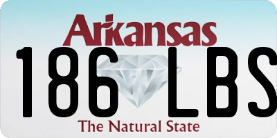 AR license plate 186LBS