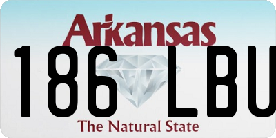 AR license plate 186LBU