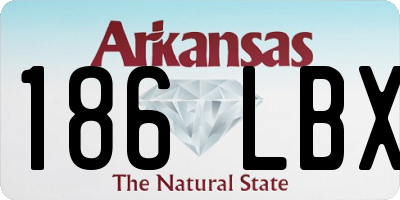 AR license plate 186LBX