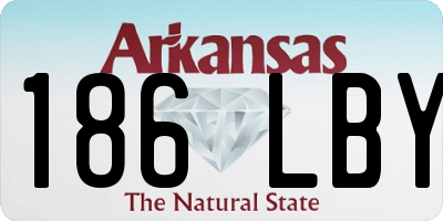AR license plate 186LBY