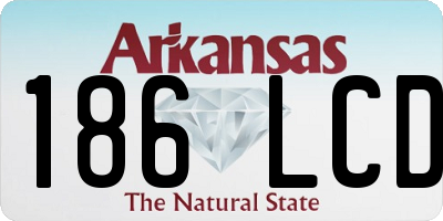 AR license plate 186LCD