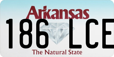 AR license plate 186LCE