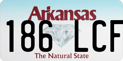 AR license plate 186LCF