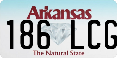 AR license plate 186LCG
