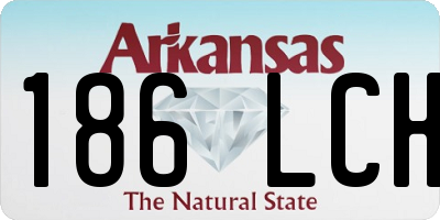 AR license plate 186LCH