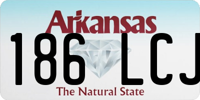 AR license plate 186LCJ