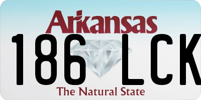 AR license plate 186LCK